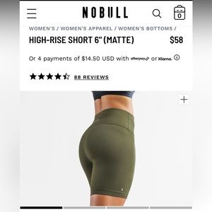 (3 PAIRS) NoBull 6in Matte Shorts XS